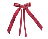 Knot Hairbands Velvet Trim Bow // Blush