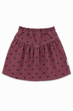 Piupiuchick Short Skirt | Pink W/ Black Hearts