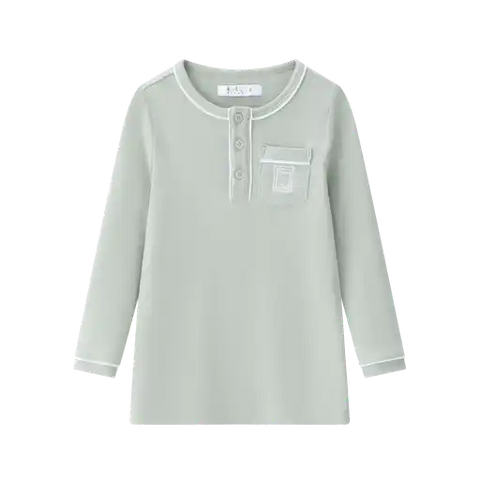 Coco Blanc Sage Green Henley PJ