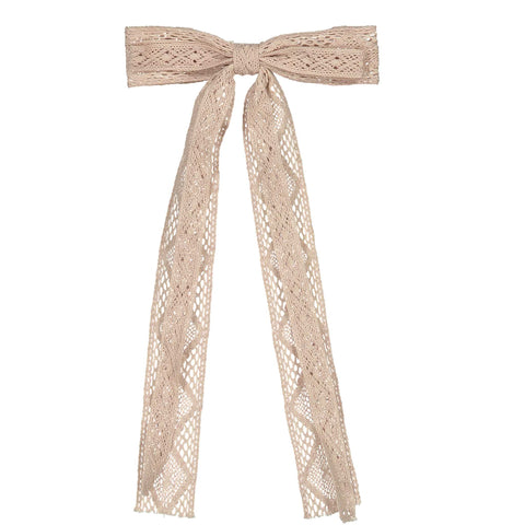 Knot Hairbands Lace Ribbon Bow // Blush