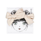Knot Hairbands lustre mini bow set dove