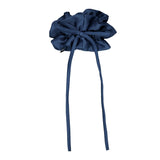 Knot Hairbands lustre scrunchie blue jay