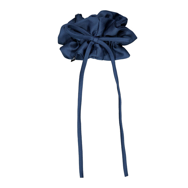 Knot Hairbands lustre scrunchie blue jay
