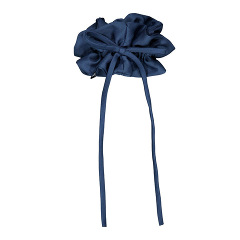Knot Hairbands lustre scrunchie blue jay