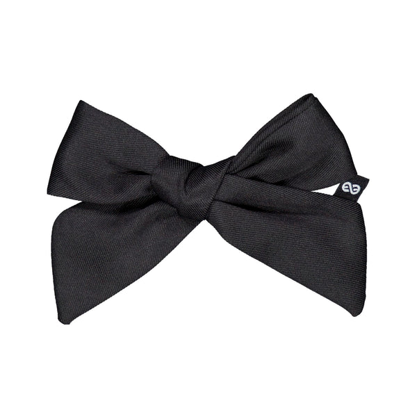 Knot Hairbands lustre short bow clip blackbird