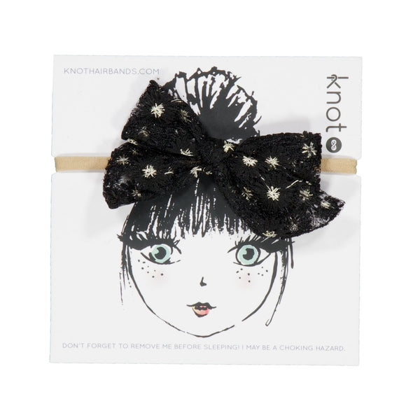 Knot Hairbands petal nest mini bow band blackbird