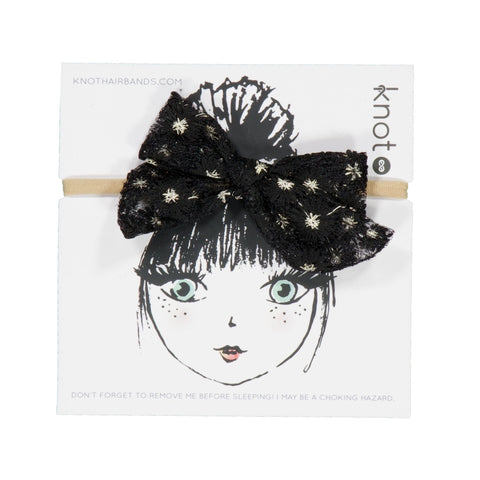 Knot Hairbands petal nest mini bow band blackbird