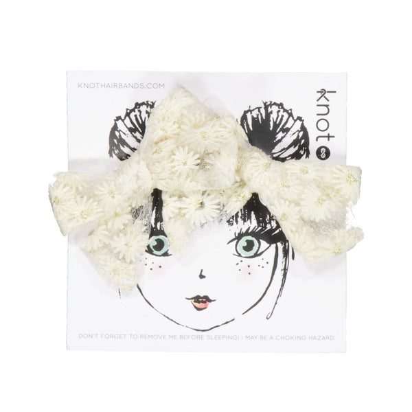 Knot Hairbands petal nest mini bow set dove