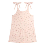 Tocoto Vintage Flower Printed Terry Jumpsuit Lilac