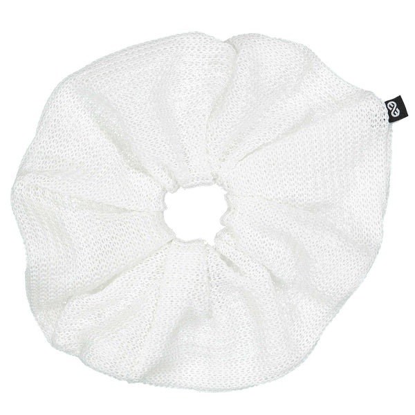 Knot Hairbands Purl Scrunchie // White