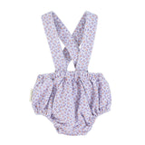 Piupiuchick Baby Bloomers W/ Straps | Lavender W/ Animal Print