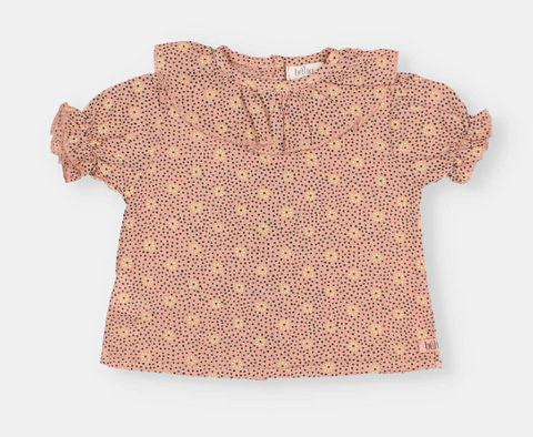 Buho BB Flower Dots Blouse Rose Clay