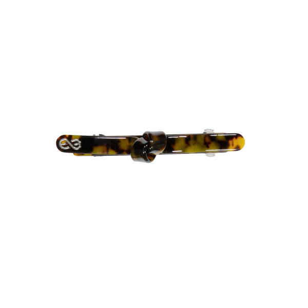 Knot Hairbands tortoise barrette amber