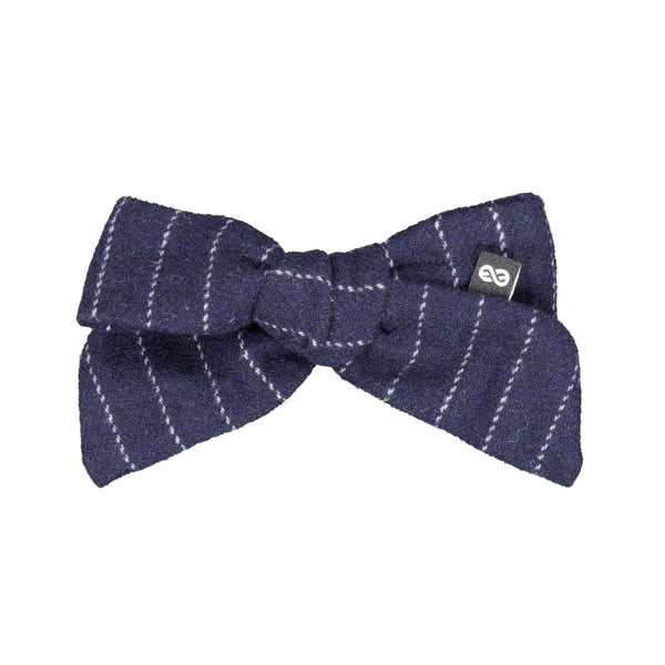 Knot Hairbands twig striped bow clip blue jay