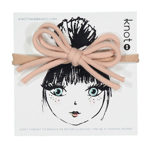 Knot Hairbands Twist Bow Band // Blush