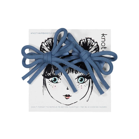 Knot Hairbands Twist Clip Set // Ocean Blue