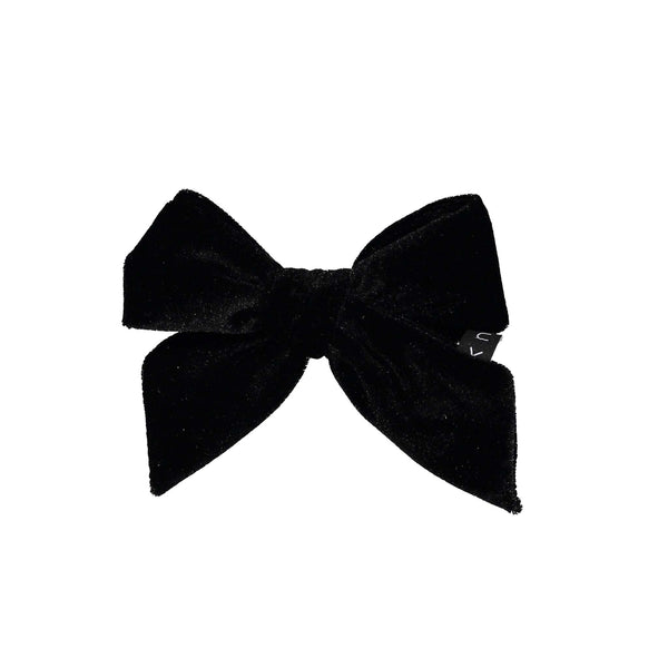 Knot Hairbands Velvet Bow Clip // Black