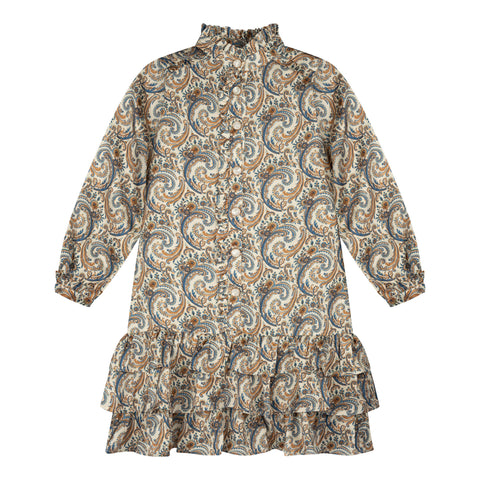 Atelier Parsmei Victoriaria Dress Pearl Blue Paisley