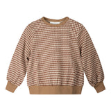 Atelier Parsmei Villekula Sweatshirt Brown Houndstooth