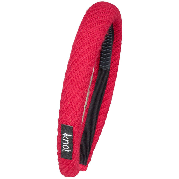 Knot Hairbands waffle headband cardinal red