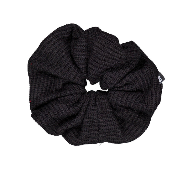 Knot Hairbands waffle jumbo scrunchie blackbird