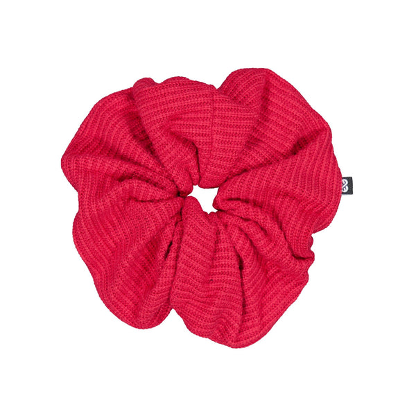 Knot Hairbands waffle jumbo scrunchie cardinal red