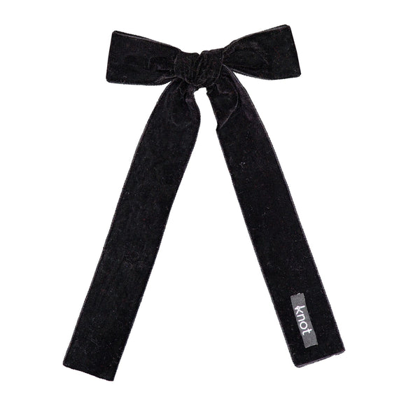 Knot Hairbands wingtip ribbon bow clip blackbird
