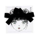 Knot Hairbands wingtip ribbon mini bow set blackbird