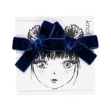 Knot Hairbands wingtip ribbon mini bow set blue jay