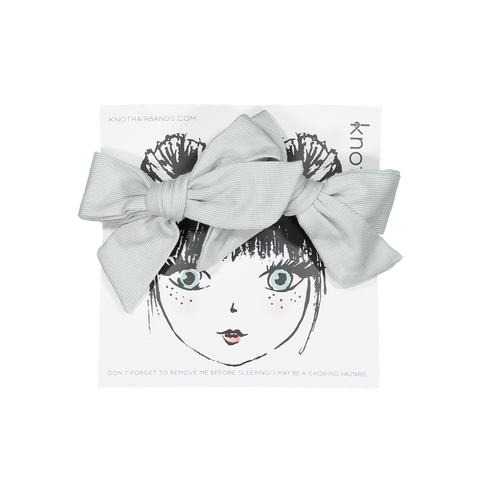 Knot Hairbands Tidal Tee Bow Set // Powder Blue