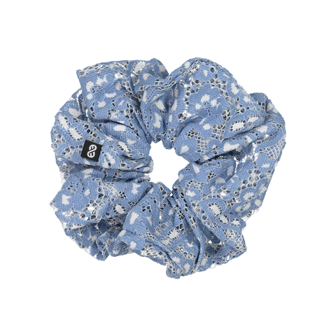 Knot Hairbands Chantilly Scrunchie // Blue