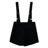 Coco Blanc Black Suspender Shorts