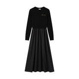 Coco Blanc Cabled Robe Black