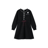 Coco Blanc Sweatshirt Dress Black