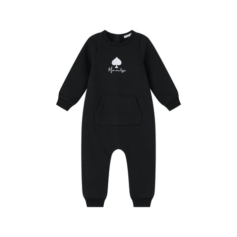 Coco Blanc French Terry Romper Black