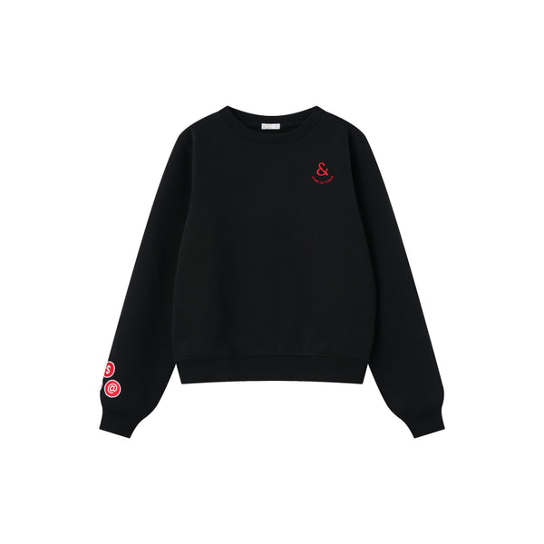 Coco Blanc Teen Sweatshirt Black