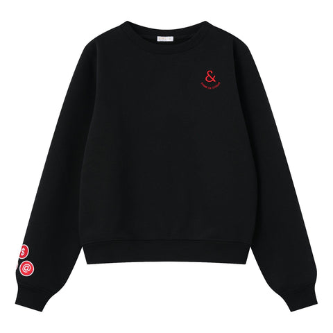 Coco Blanc Teen Sweatshirt Black