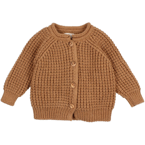 BUHO SOFT KNIT CARDIGAN TOFFEE