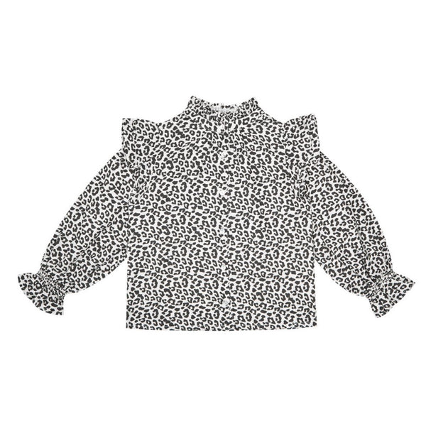 THE NEW SOCIETY GANNIN LEOPARD BLOUSE