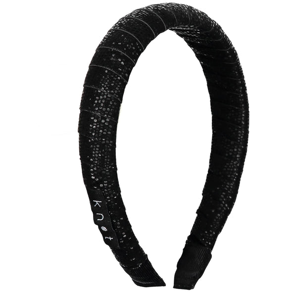 Knot Hairbands Pebble Headband Black