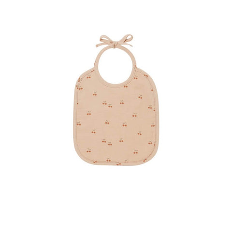 QUINCY MAE WOVEN BIB | CHERRIES