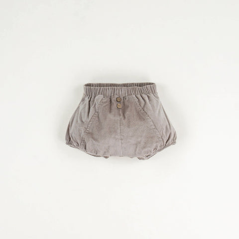 Popelin Taupe culotte with side seams