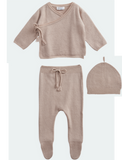 BELLE ENFANT Wrap Top, Leggings Set Rose