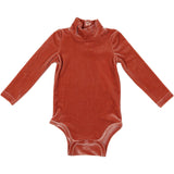 COCO BLANC Velvet Turtle Onesie Dusty Sand