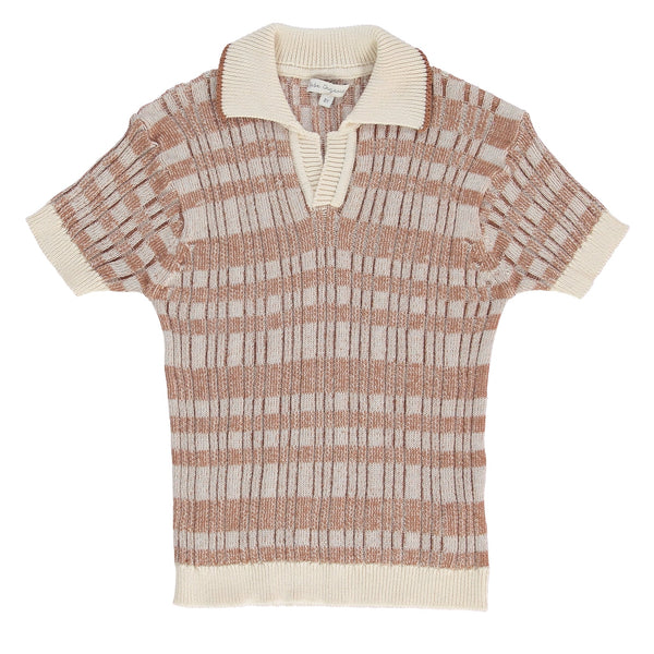 Bebe Organic Milo Polo Natural Stripe